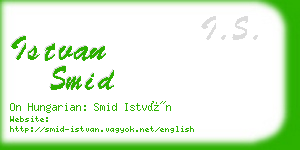 istvan smid business card